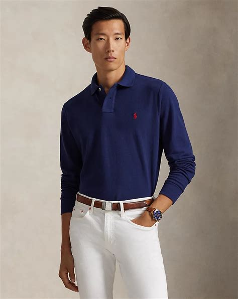 Custom Slim Fit Mesh Polo Shirt for Men | Ralph Lauren® IN