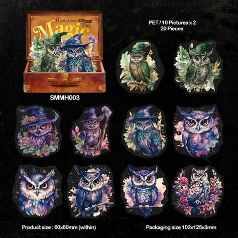 Retro Mysterious Magic Box Sticker 20Pc(pack of 1) Code-Smmh003 – Inkarto