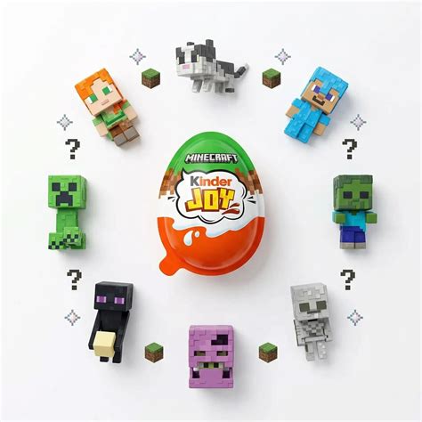 Minecraft Kinder Joy Collectible Surprise Toy | Imported Mini Figures ...