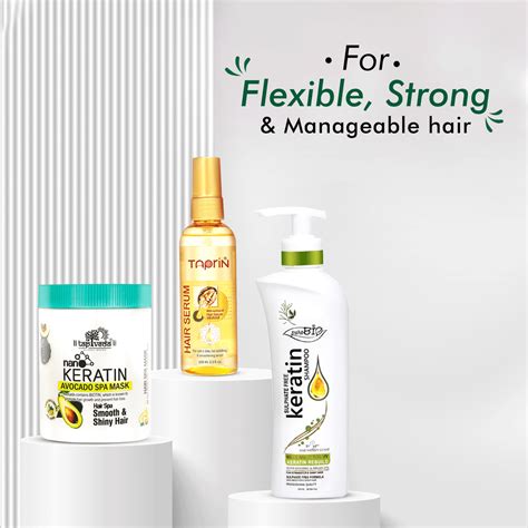 Perfect Hair Care Trio: Avocado Hair Mask, Hair Serum, & Keratin Shamp