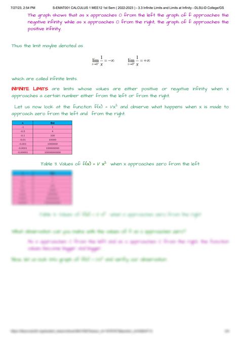 Calculus Infinity Limits 的图像结果