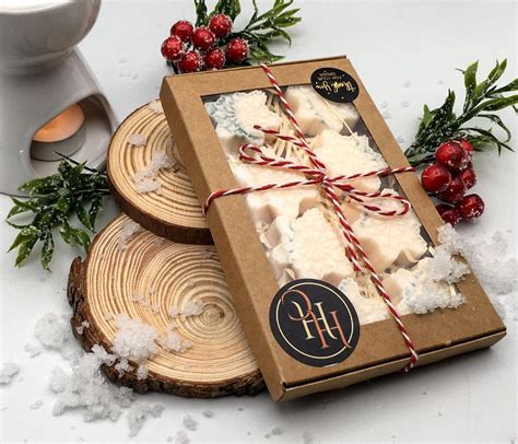 Christmas Snowflakes Wax Melts Gift, Handmade Xmas Gift Box - Etsy UK ...