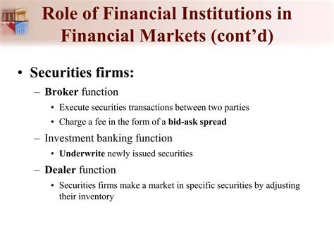 Financial Markets And Institutions