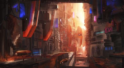 ArtStation - Starfinder - Akiton Street