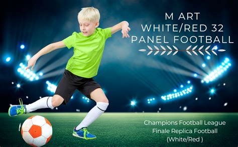 M ART White/Red 32 Panel Football - Size: 5, Combo : Amazon.in: Toys ...