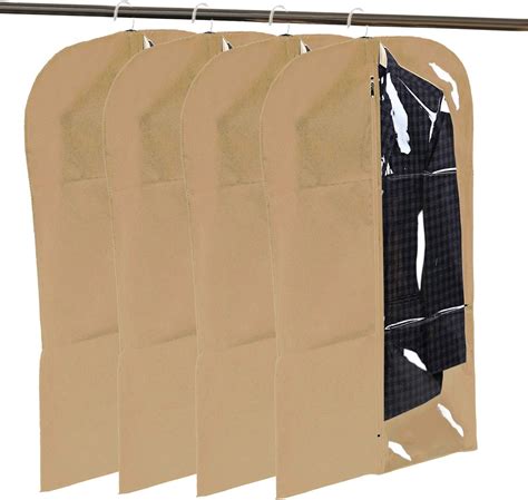 Kuber Industries Half Transparent 4 Pieces Non Woven Men's Coat Blazer ...