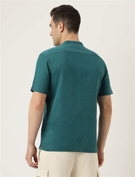 Buy Mandarin Collar Shirt at Marks & Spencer