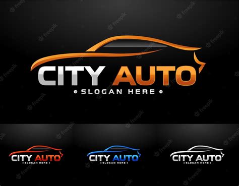 Sports car logo | Premium Vector