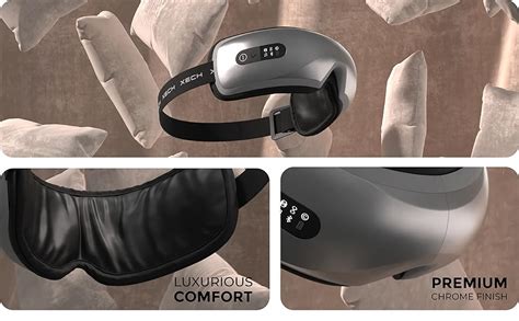 XECH Eye Massager with Vibration Warm Compression Relaxing Music ...