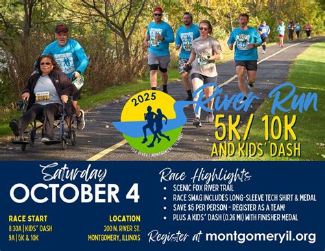 Montgomery River Run 2025: 5K, 10K and Kids Dash , Montgomery 5K and ...