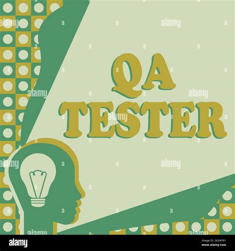 Writing displaying text Qa Tester. Business approach Quality assurance ...