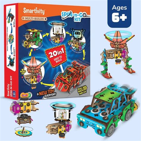 Smartivity Multi-Builds Spin-n-Go Kit — Toycra
