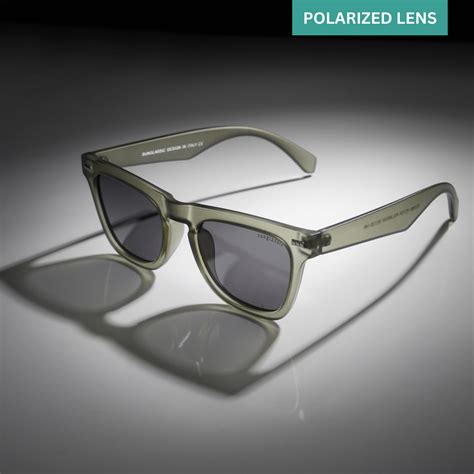 Buy Peter Polarized Green Black Square Sunglasses