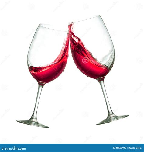 Red Wine Glasses Stock Photo - Image: 40553940