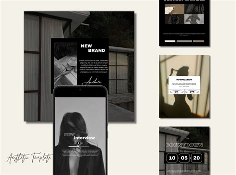 150 AESTHETIC & MINIMAL INSTAGRAM Template Social Media Templates ...