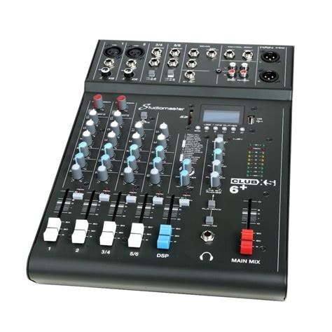 Studiomaster CLUB XS 6+ Channel Mixer Desk with DSP Effects USB ...