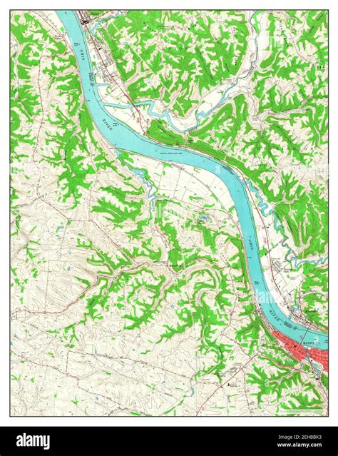 Map Of Maysville Kentucky High Resolution Stock Photography and Images ...