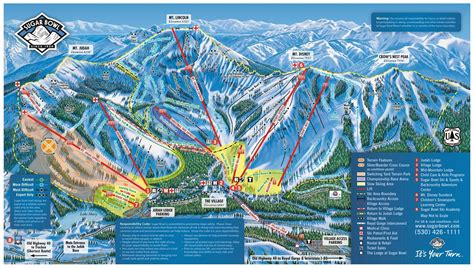 Sugar Bowl Resort Trail map - Freeride