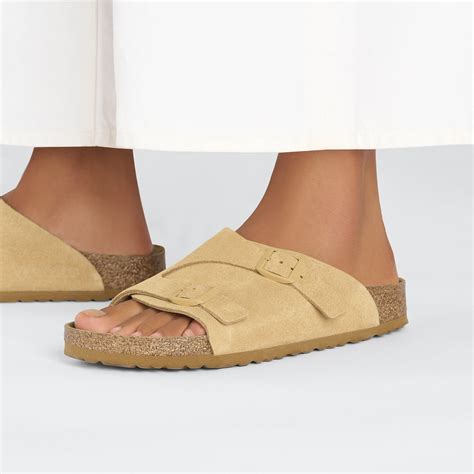 Zürich Suede Leather Latte Cream | BIRKENSTOCK