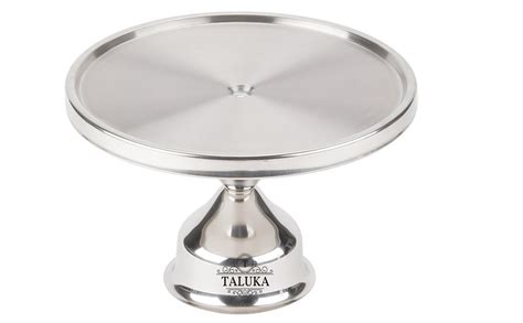 Buy Taluka Stainless Steel Non Revolving Round Shape Cake/Pizza Stand ...