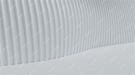 3d rendering abstract curve white clear background | Premium Photo
