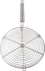 ONTOMO Stainless Steel Roaster Papad Jali, Pizza Round Roaster Grill ...