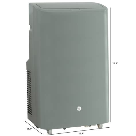 GE 8500-BTU DOE (115 Volts) Grey Vented Portable Air Conditioner with ...