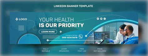 Premium Vector | Medical healthcare linkedin cover banner template