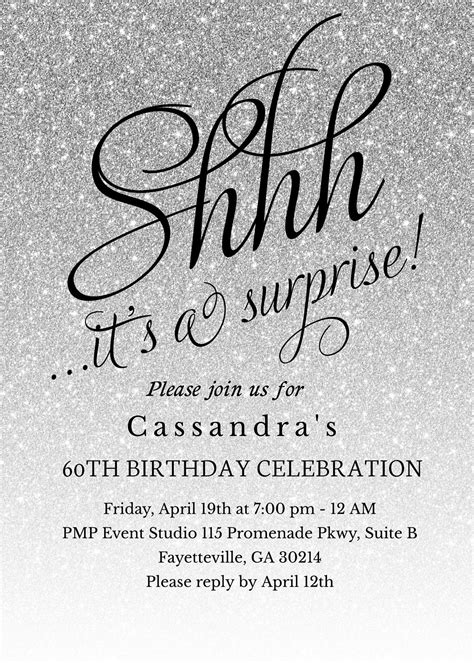 SHHHHHHHHH. Its a Surprise, PMP Event Studio, Fayetteville, 19 April ...