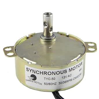 CHANCS Synchronous Motor TYC-50 12V AC 30-36RPM CW/CCW 4W Small ...