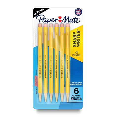 Brandclub - Paper Mate SharpWriter Mechanical Pencils 0.7 mm, 6 CT