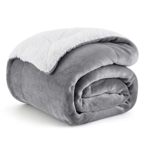 Bedsuresherpa Fleece Throw Blanket For Couch Thick And Warm Blanket ...