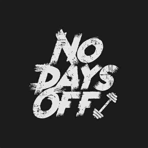 no days off|Motivational Poster|Inspirational Poster|Gym poster Paper ...