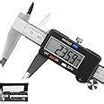 Caliper Measuring Tool, Qfun Vernier Digital Caliper Stainless Steel 6 ...