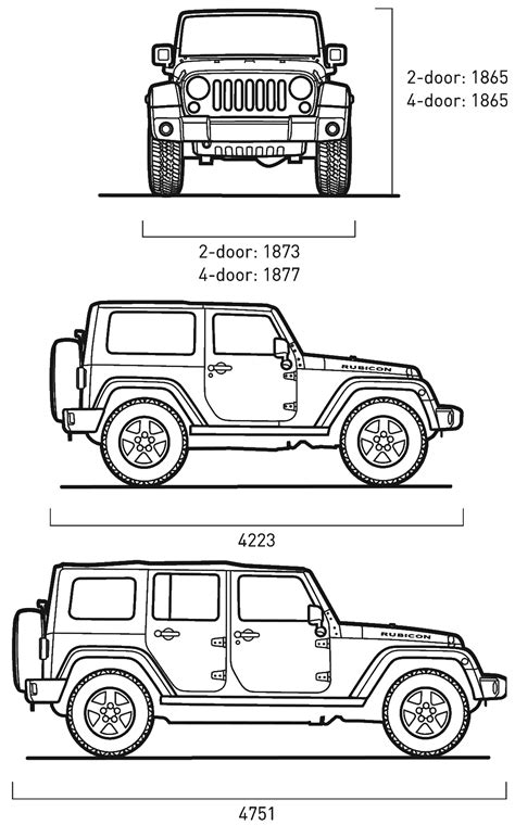 Wrangler Jeep Length: Understanding the Dimensions that Define Adventure - Types Jeep for Sale