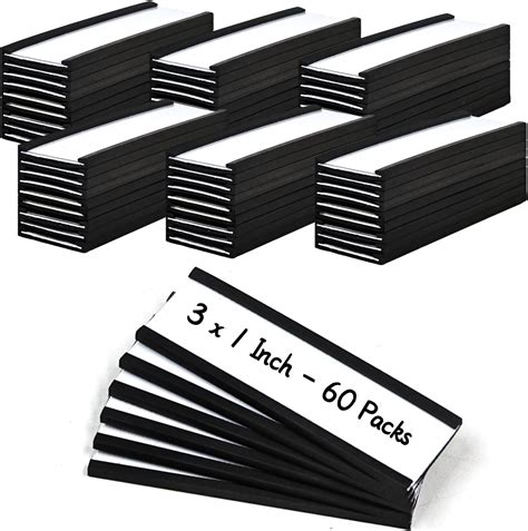 Amazon.com : 60 Pcs C Channel Magnetic Label Holders, Magnetic Label ...