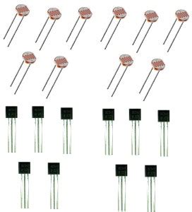 Steko (20 Pieces) 10 Pieces Each of LDR Resistor & BC547 Transistor ...