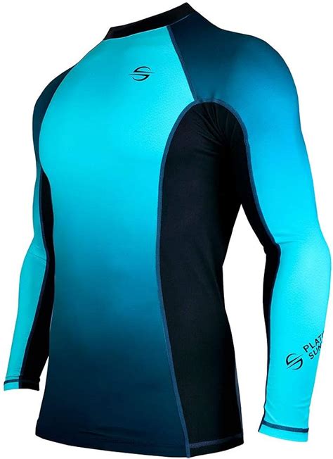Buy UPF 50 Rash Guard for Men Long Sleeve Swim Surf Shirt - Tight Fit ...