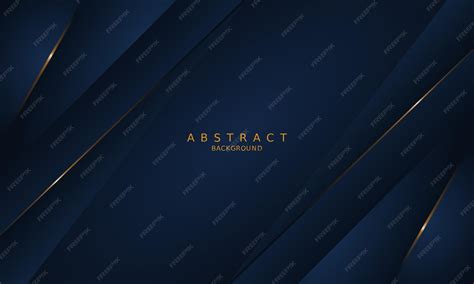 Premium Vector | Dark blue luxury premium background and gold line.