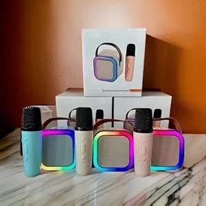 Karaoke Machine for Kids Adults with Wireless Mics Portable Bluetooth ...