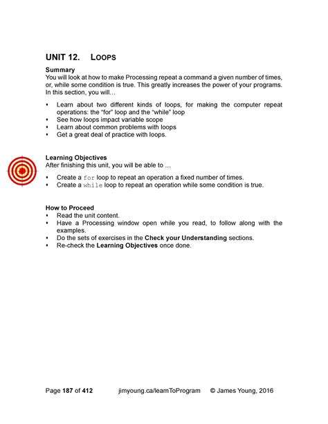 LTP12-Loops - computer science - LOOPS Summary You will look at how to ...