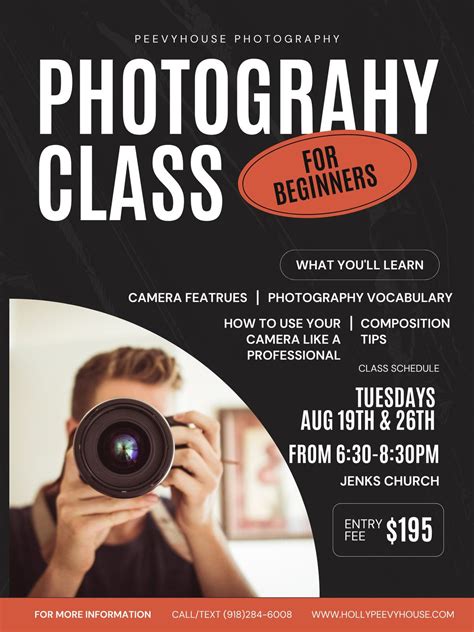 Mastering Your Camera Like A Pro Group Class, Jenks Church, 26 August ...