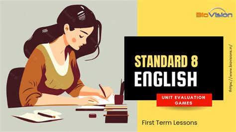 Class 8 - English - Unit Evaluation Games - First Term Lessons