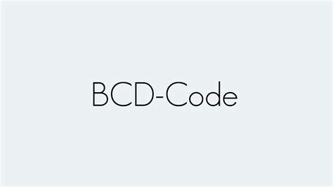 Rezultat imagine pentru BCD Code