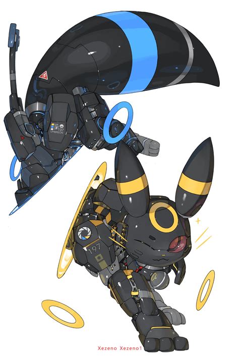 Safebooru - black tail full body highres mechanization one eye closed ...