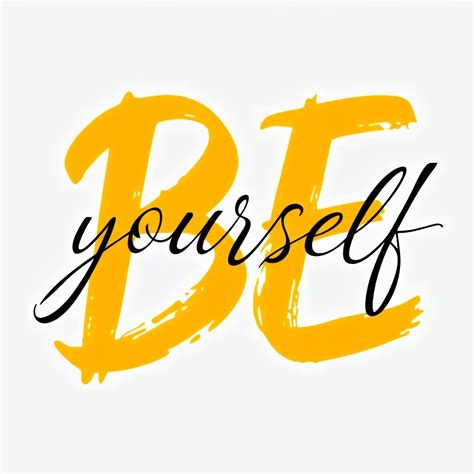 Be Yourself Modern Typography Motivational T-Shirt - Playground