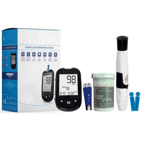 SWADESI BY MCP Blood Glucose Monitor Kit 25 Glucometer Strips, 10 ...