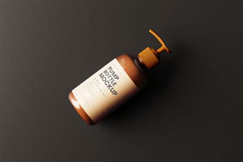 8 Free Pump Dispenser Bottle Mockups set - Package Mockups