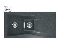 Nirali Elara WB 1.5 Quartz Single Bowl Kitchen Sink in Onyx Finish Wit ...