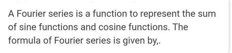 obtain fourier cosine series of function f(x)=pi-x ,0 - Brainly.in
